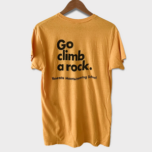 1970s Go Climb A Rock Yosemite Mountaineering School Vintage Tee Shirt