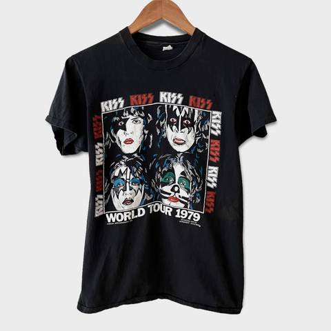 1979 KISS World Tour Security Crew Vintage Tee Shirt