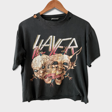 1991 Slayer "Clash Of The Titans" Vintage Tour Tee Shirt