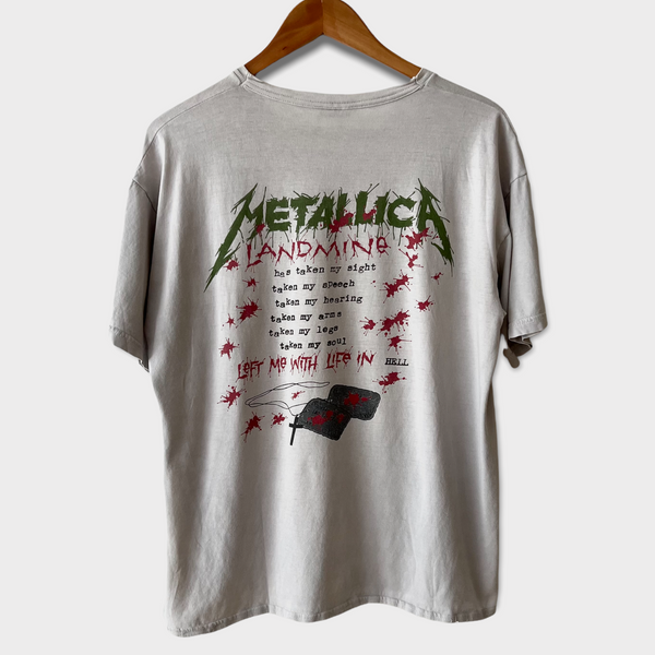 1989 Metallica "One" Vintage Euro Promo Tee Shirt