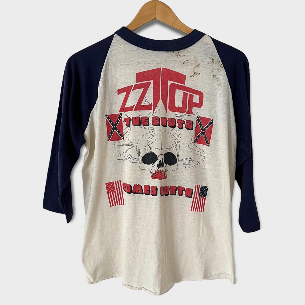 1980 ZZ Top US Tour Vintage Raglan Tee Shirt – Zeros Revival