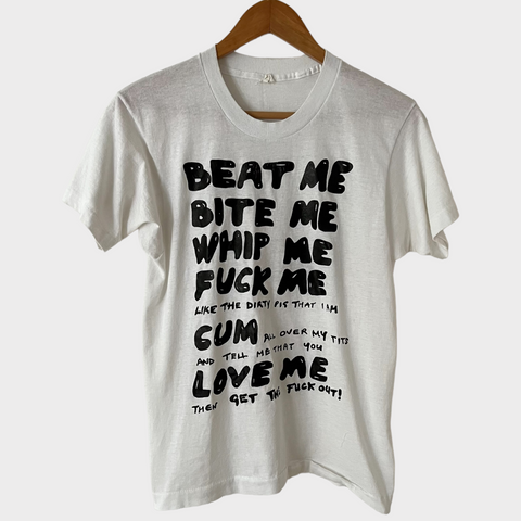 1980s Beat Me Bite Me, etc.. Vintage Tee Shirt