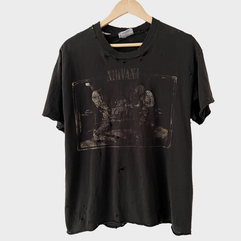 1996 Nirvana "From The Muddy Banks Of The Wishkah" Live Acoustic Album Vintage Tee Shirt