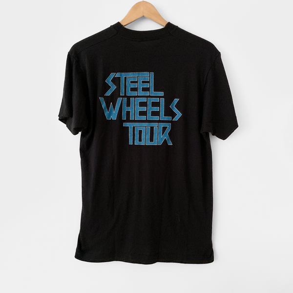 1989 Rolling Stones "Steel Wheels" Vintage Tour Tee Shirt