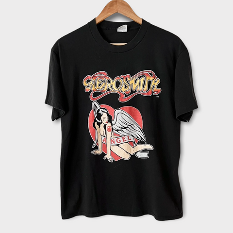 1987 Aerosmith "Permanent Vacation" Vintage Tour Tee Shirt