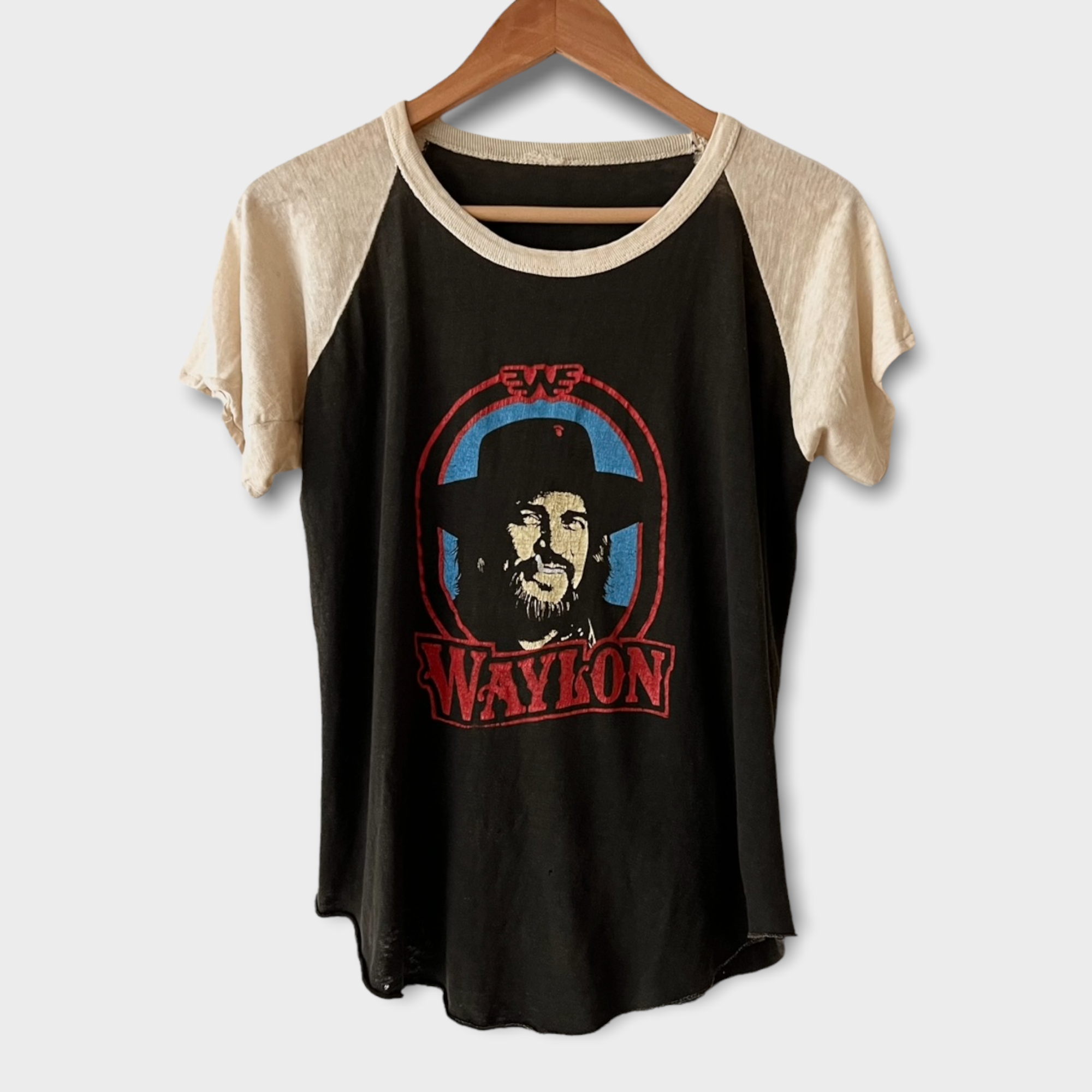 1970s Waylon Jennings Vintage Promo Tee Shirt