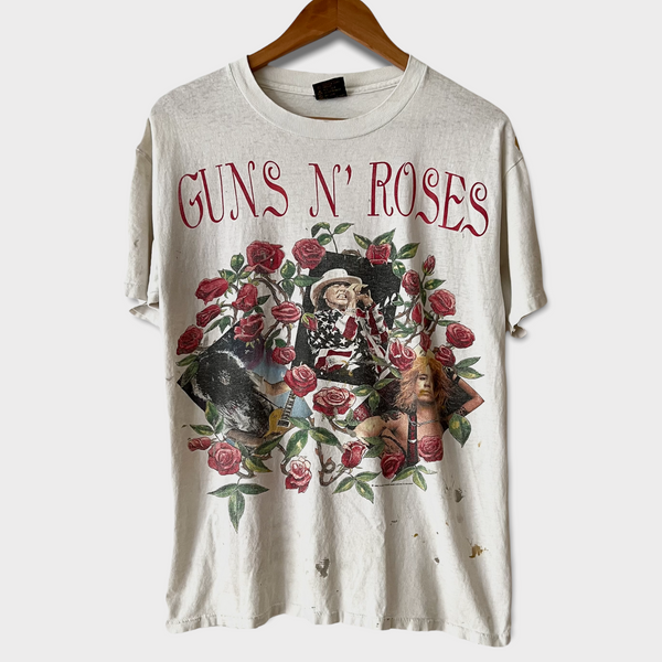 1993 Guns N Roses "Skin N Bones" Vintage Tour Tee Shirt