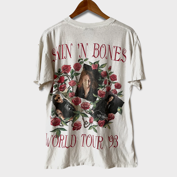 1993 Guns N Roses "Skin N Bones" Vintage Tour Tee Shirt