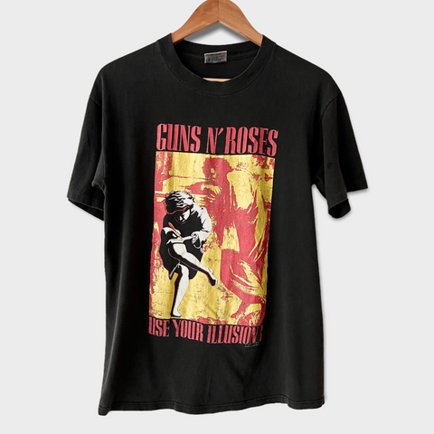 1991 Guns N Roses "Use Your Illusion" Vintage Tour Tee Shirt