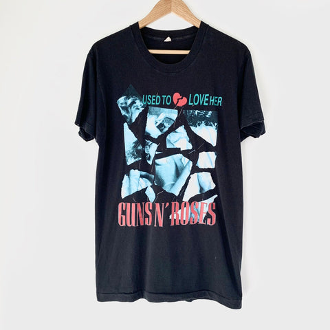 1989 Guns N Roses "Used To Love Her" Vintage Promo Tee Shirt