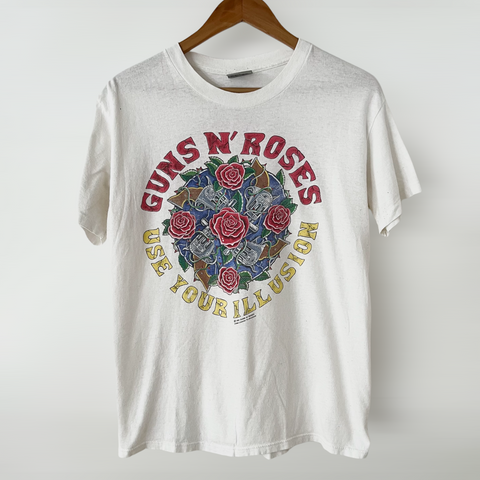 1991 Guns N Roses "Use Your Illusion" Tour Tee Shirt